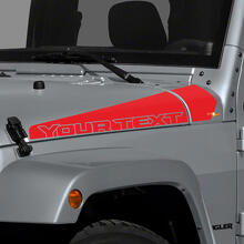 Vinilo adhesivo lateral de capó con franjas personalizadas para Jeep Wrangler_3