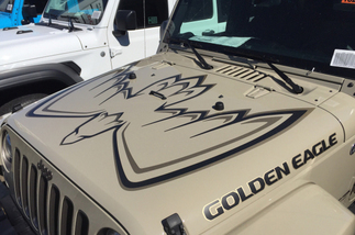 Calcomanía para capó de Jeep Wrangler New Golden Eagle
