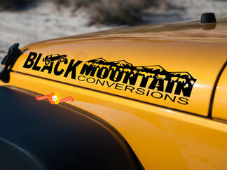 Jeep Black Mountain Conversaciones lado del capó Calcomanías gráficas pegatinas se adapta a todos los modelos
