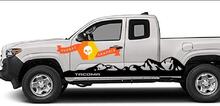 Toyota Tacoma Side Door Rocker Panel Mountain Decal Sticker 04-19 cabina doble cama larga
 2