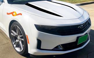 Paquete de calcomanías para capó Chevrolet Camaro 2019 rayas de araña, gráfico de vinilo
