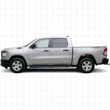 Kit de calcomanías de vinilo de franjas laterales delgadas 4x4 para Dodge Ram 1500_3