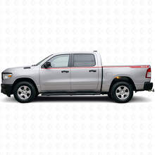 Kit de calcomanías de vinilo de franjas laterales delgadas 4x4 para Dodge Ram 1500_4