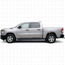 Kit de calcomanías de vinilo de franjas laterales delgadas 4x4 para Dodge Ram 1500_5
