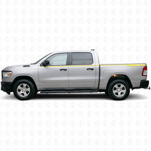 Kit de calcomanías de vinilo de franjas laterales delgadas 4x4 para Dodge Ram 1500_6