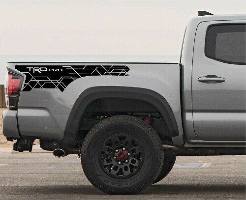 Juego de calcomanías de vinilo para el lateral de caja TRD Pro para Toyota Tacoma 2016-2023