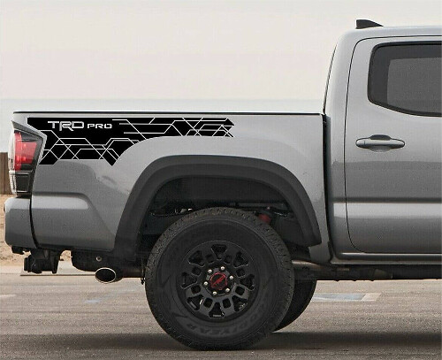 Juego de vinilos laterales para caja estilo TRD Pro para Toyota Tacoma 2016-2023