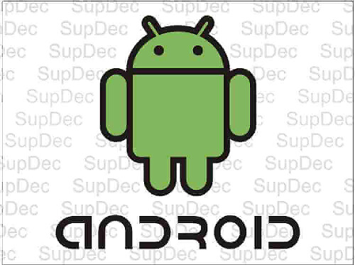 Calcomanía de Vinilo con Logo de Android para Autos y Portátiles