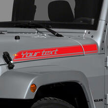 Kit de Vinilo con Contorno de Texto Personalizado para la Franja Lateral del Capó para Jeep Wrangler_3