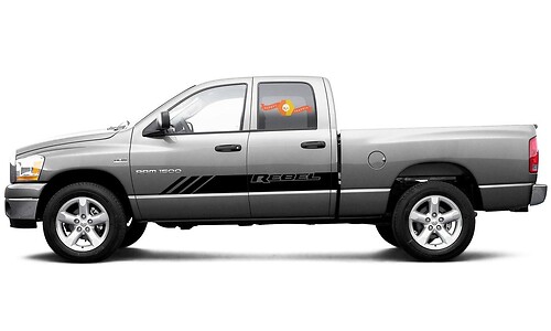 Dodge Ram Mabel mk4 2009-2017 1500 gráficos laterales raya pegatina calcomanía estilo 4
