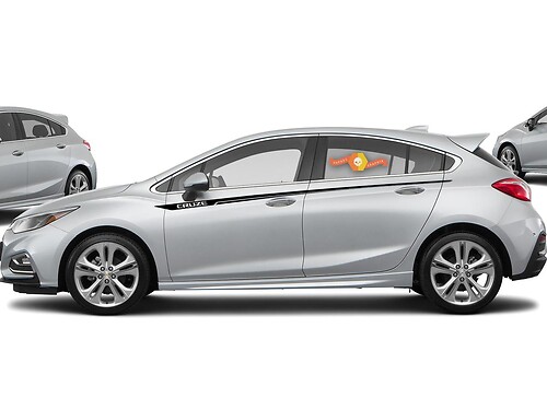 Chevrolet Cruze rayas laterales gráficos pegatina calcomanía panel de puerta pegatina calcomanía 1
