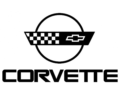 Calcomanía de vinilo con logotipo Corvette para Chevrolet Corvette