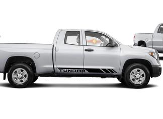 Calcomanía de franja lateral gráfica Toyota Tundra Double Cab 2016 - Modelo 2
