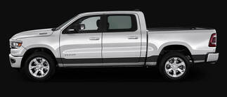 2 New Dodge RAM, la nueva franja gráfica lateral de calcomanías 2019
