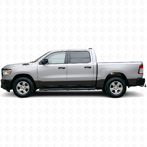 Kit de calcomanías de vinilo de franja recta para paneles laterales para Dodge Ram 1500