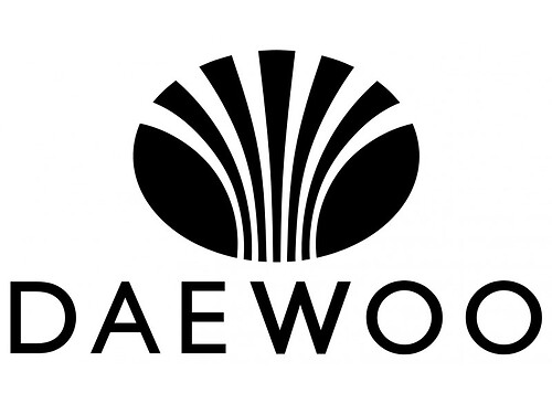 Pegatina de vinilo universal con logotipo Daewoo