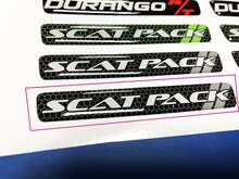 Volante Scat Pack Emblema gris pegatina abovedada Calcomanía Challenger Charger Scatpack
 2