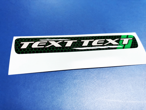Calcomanía adhesiva de vinilo con tira abombada de panal verde estilo Scat Pack TEXT TEXT para volante de Dodge Challenger