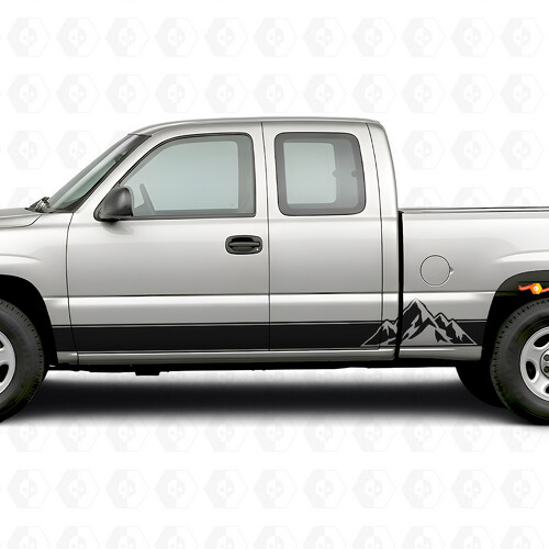 Vinilos en capas para puertas y paneles laterales para Chevrolet Silverado 1500 GMT800 1999-2007