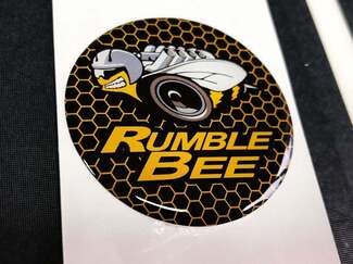 Botón de arranque del motor Calcomanías abovedadas con el emblema de Rumble Bee
