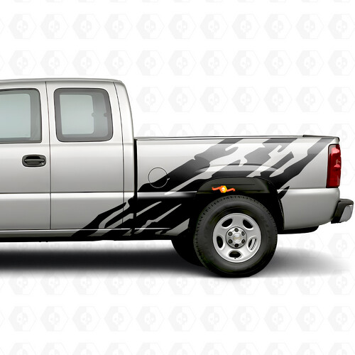 Tiras de vinilo dentadas para las puertas del Chevrolet Silverado 1500 GMT800 1999-2007