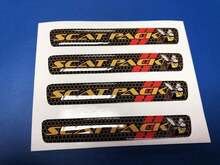 Un paquete de Scat del volante con emblema de abeja pegatina en forma de cúpula Challenger Charger Dodge Scatpack
 2