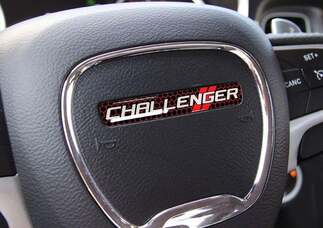 Calcomanía abovedada del emblema del volante One Challenger Dodge

