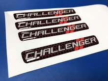 Un emblema del volante en forma de cúpula pegatina calcomanía Challenger Dodge
 2