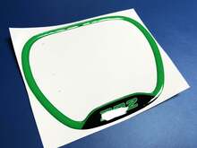Anillo embellecedor del volante 392, emblema verde, pegatina abovedada, calcomanía, cargador Challenger
 2