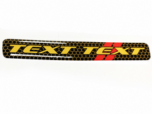 Scat Pack Style TEXT TEXT Yellow Red Honeycomb Domed Strip — Adhesivo de vinilo (volante) para Dodge Challenger_2