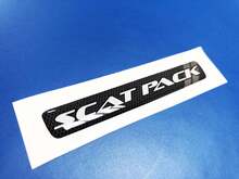 Volante Scat Pack Grille textura emblema abovedado Pegatina Calcomanía Challenger Charger Dodge Scatpack
 2