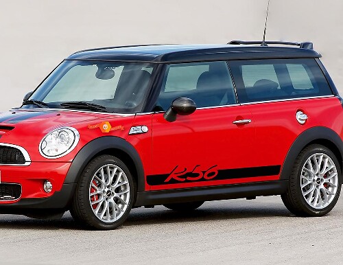 Kit de vinilo con letras y franjas laterales R56 para Mini Cooper R56 2006-2013