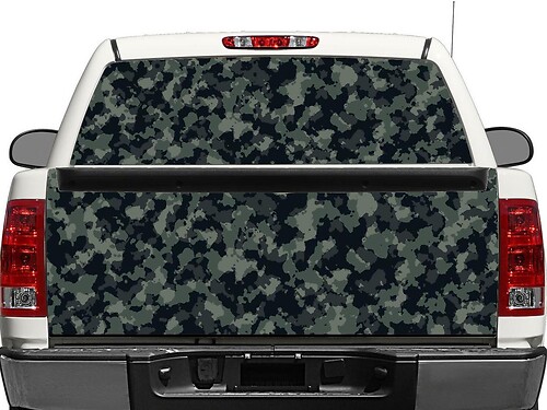 Vinilo adhesivo para ventana trasera o portón trasero estilo camuflaje para pick-ups y SUVs