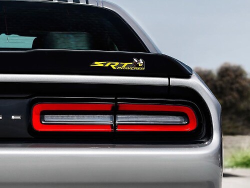 Calcomanía con emblema abultado con motor SRT para Dodge Challenger o Charger