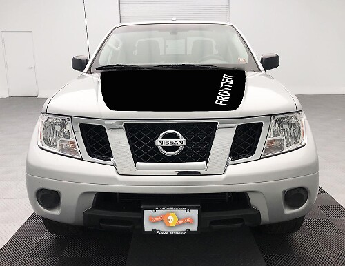 NISSAN Frontier HOOD Wrap Se adapta a 2005-2018 GRAPHIC BLACKOUT
