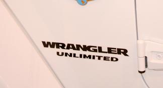 2 Wrangler Unlimited CJ TJ YJ JK XJ todos los colores calcomanía
