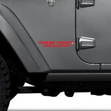 Calcomanía de texto personalizado para Jeep Wrangler Unlimited CJ TJ YK JK XJ 2
