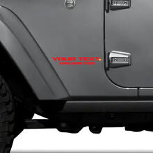 Juego de vinilos laterales personalizados ilimitados para Jeep Wrangler_2
