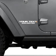 Juego de vinilos laterales personalizados ilimitados para Jeep Wrangler_3