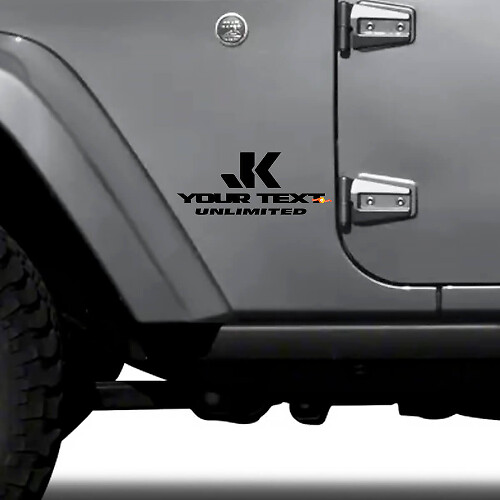 Juego de vinilos laterales personalizados para Jeep Wrangler JK Unlimited