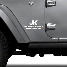 Juego de vinilos laterales personalizados para Jeep Wrangler JK Unlimited_2