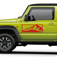 Etiqueta engomada del vinilo de las montañas de la puerta lateral apta para Suzuki Jimny
 2