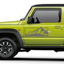 Etiqueta engomada del vinilo de las montañas de la puerta lateral apta para Suzuki Jimny
 3