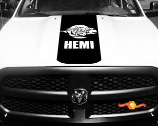 Dodge Ram 1500 2500 3500 Vinilo Racing Stripe Rumble Bee Hemi Hood Calcomanías Pegatinas #10
