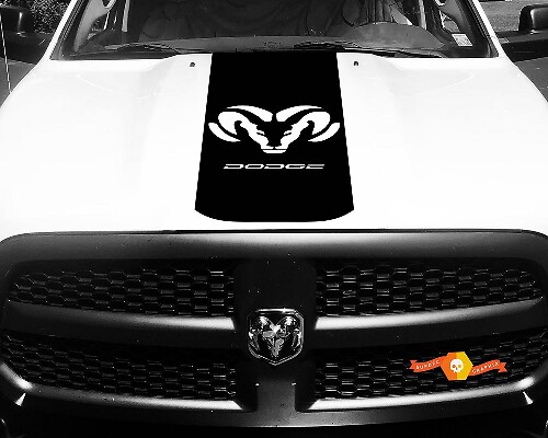 Dodge Ram 1500 2500 3500 Vinilo Racing Stripe RAM Dodge Hood Calcomanías Pegatinas #24
