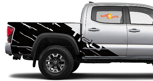 Kit de calcomanías de vinilo estilo TRD para salpicaderas de cama para Toyota Tacoma