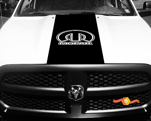 Dodge Ram 1500 2500 3500 Vinilo Racing Stripe Mopar Hood Calcomanías Pegatinas #26
