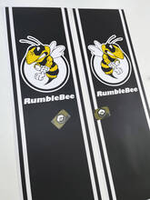 Dodge Ram vinilo Racing cama lado raya Rumble Bee calcomanía pegatina #38
 3