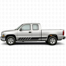 Líneas de vinilo inclinadas para puerta de carreras y panel lateral para Chevrolet Silverado 1500 GMT800 1999-2007_2
