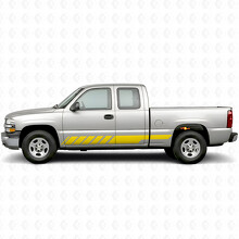 Líneas de vinilo inclinadas para puerta de carreras y panel lateral para Chevrolet Silverado 1500 GMT800 1999-2007_3